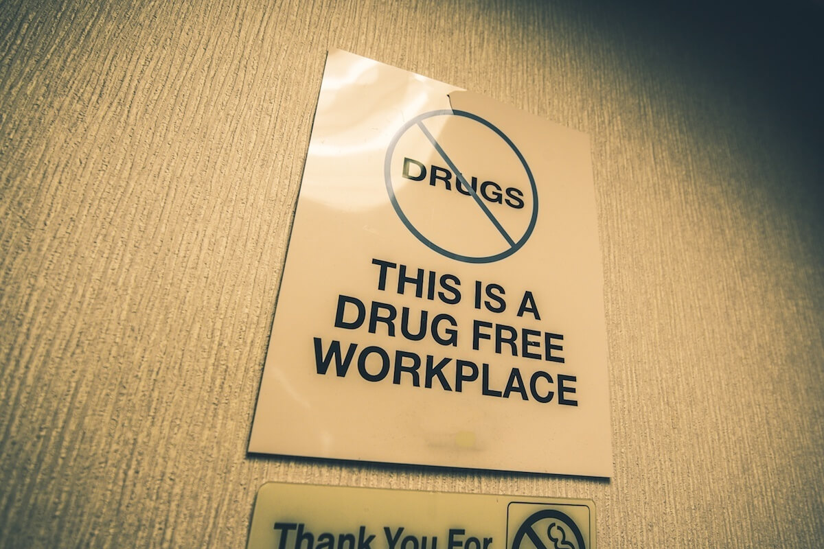 drug free workplace sign